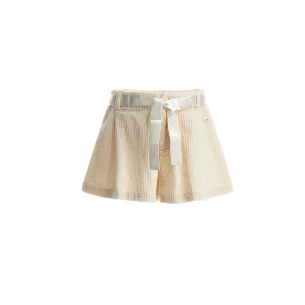 Original Marines, Italy – SATIN EDGE VELVET GIRLS BERMUDA SHORTS